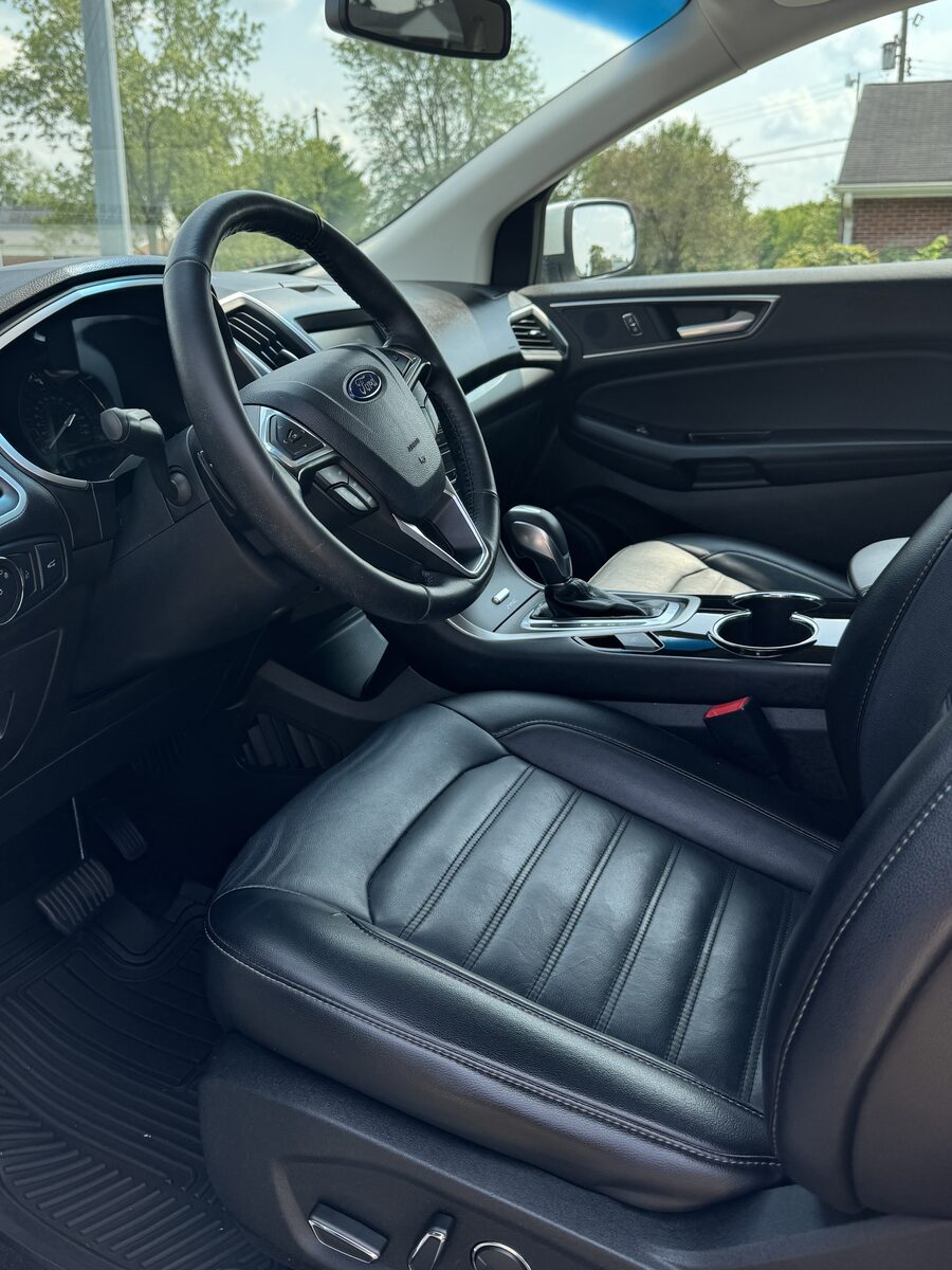 Ford Edge black leather interior after Standard Reset detail