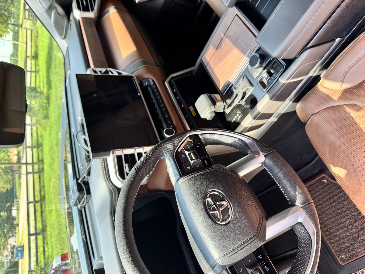 Toyota Tundra center console and dash detailed by Perfect Touch